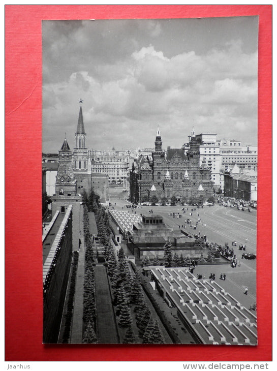 Red Square - Lenin Mausoleum - Moscow Kremlin - 1964 - Russia USSR - unused - JH Postcards