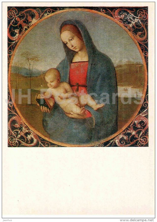 painting by Raphael - Conestabile Madonna , 1500 - child - Italian art - Italy - 1981 - Russia USSR - unused - JH Postcards