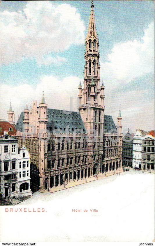 Bruxelles - Brussels - Hotel de Ville - old postcard - Belgium - unused - JH Postcards