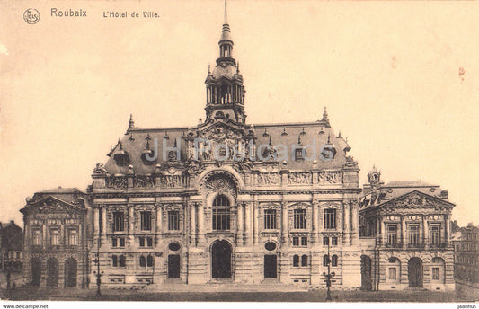 Roubaix - L'Hotel de Ville - hotel - old postcard - France - used - JH Postcards