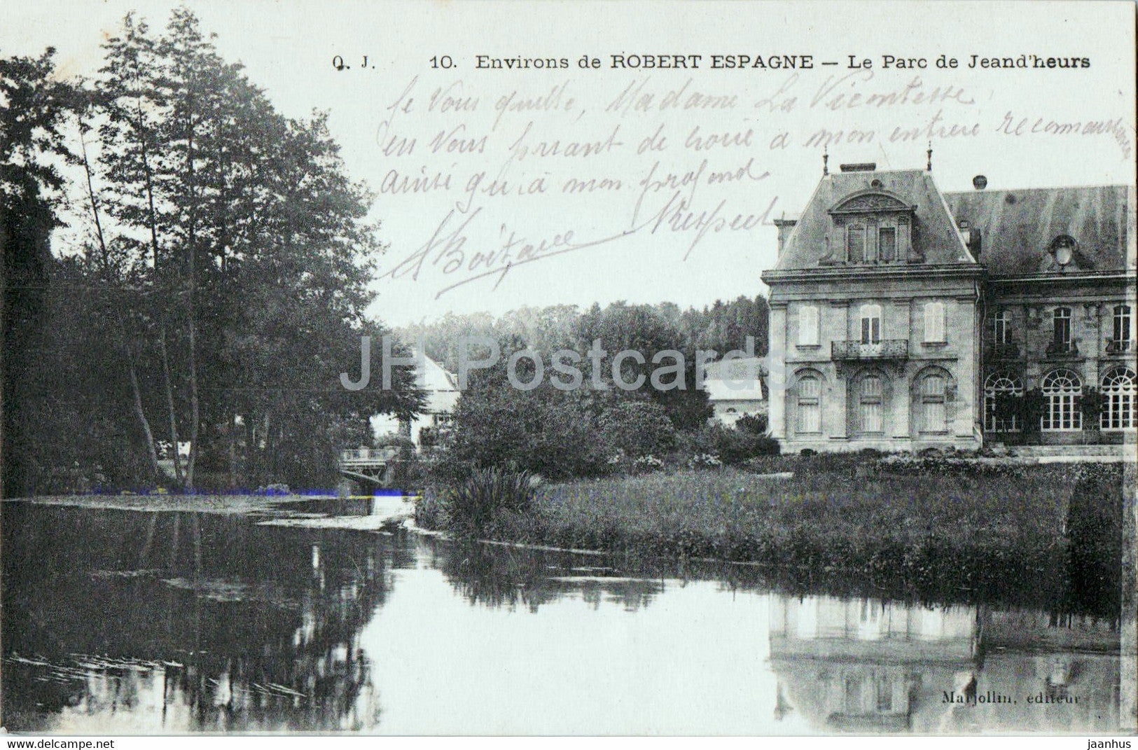 Environs de Robert Espagne - Le Parc de Jeand'heurs - 10 - old postcard - 1915 - France - used - JH Postcards