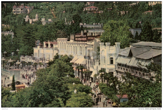 Lenin Embankment - Yalta - Crimea - 1968 - Ukraine USSR - unused - JH Postcards