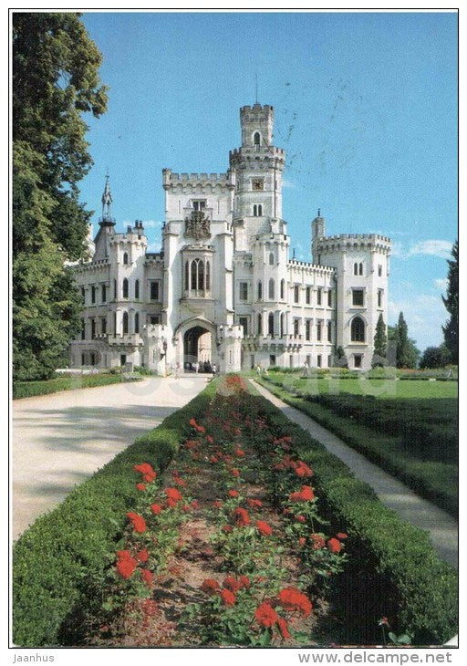 The State Chateau of Hluboka - castle - Czech Republic - used 1999 - JH Postcards