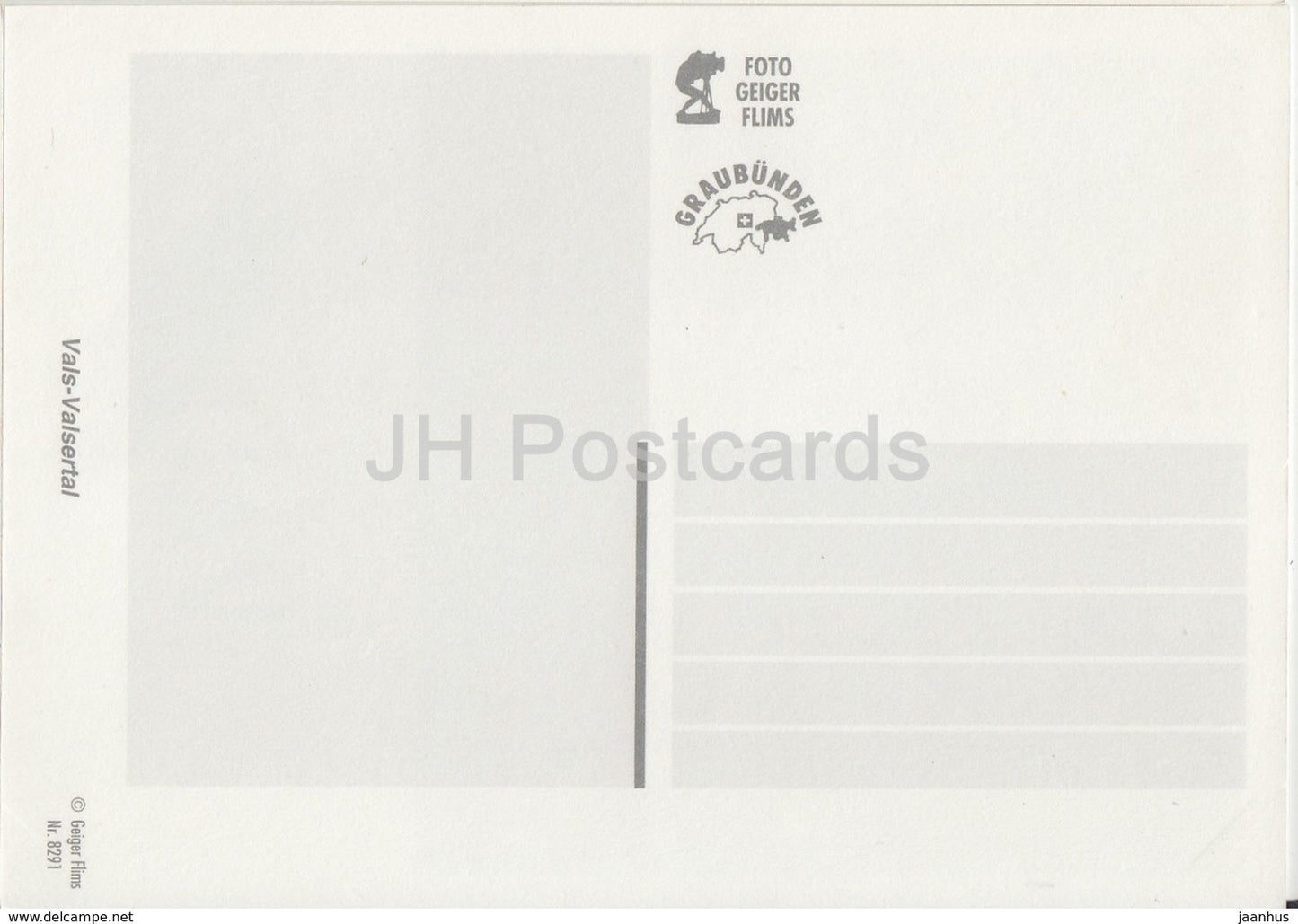 Vals Valsertal - 8291 - Schweiz - unbenutzt