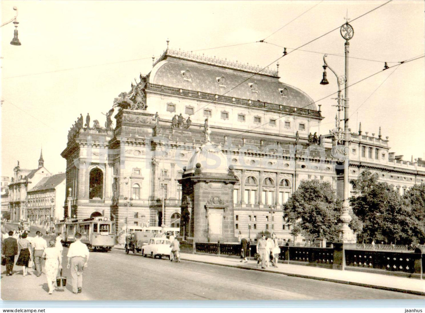 Praha - Prague - Narodni divadlo - National Theatre - tram - 10-51318 - Czech Republic - Czechoslovakia - unused - JH Postcards