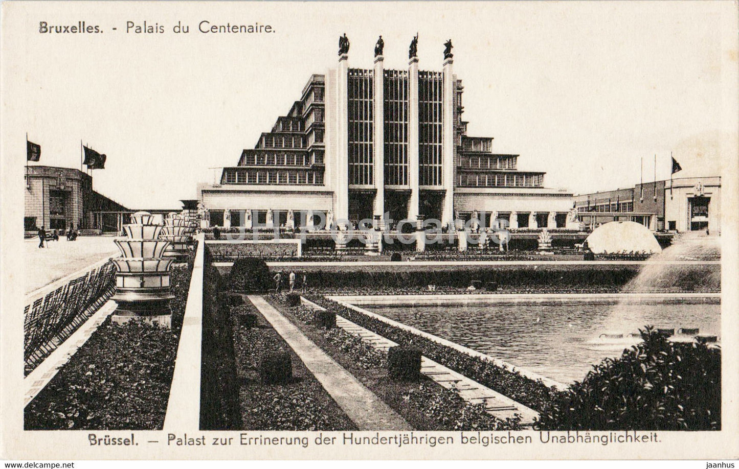 Bruxelles - Brussels - Palais du Centenaire - Palast zur Erinnerung Unabhanglichkeit - old postcard - Belgium - unused - JH Postcards