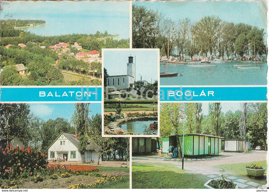 Balaton - Balatonboglar - views - multiview - 1970 - Hungary - used - JH Postcards