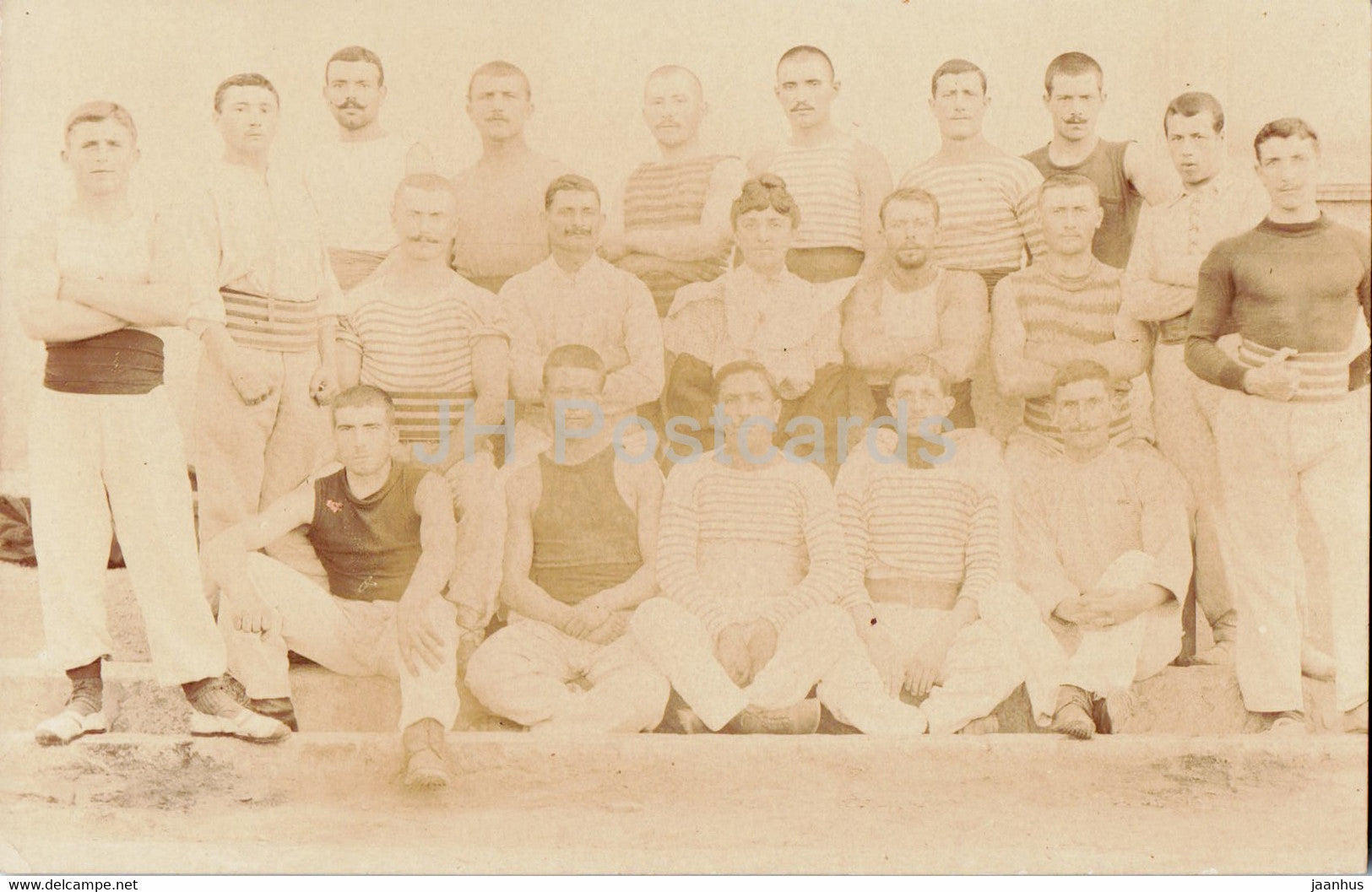 sailors - sports ? - old postcard - France - unused - JH Postcards