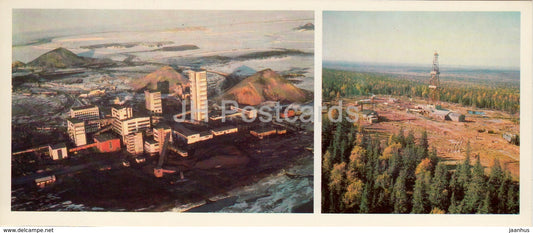Vorkuta - Vorgashorskaya mine - Oil Rig in Taiga - Komi Republic - 1984 - Russia USSR - unused - JH Postcards