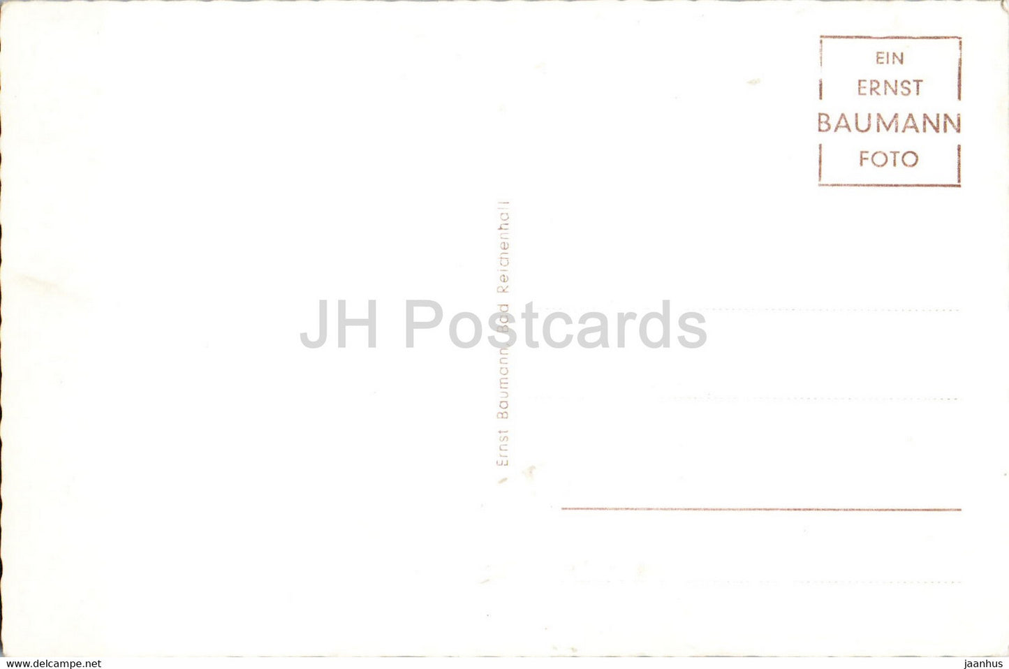 Berghotel Predigtstuhl 1640 m mit Bad Reichenhall und Hochstaufen - hotel - old postcard - Germany - unused