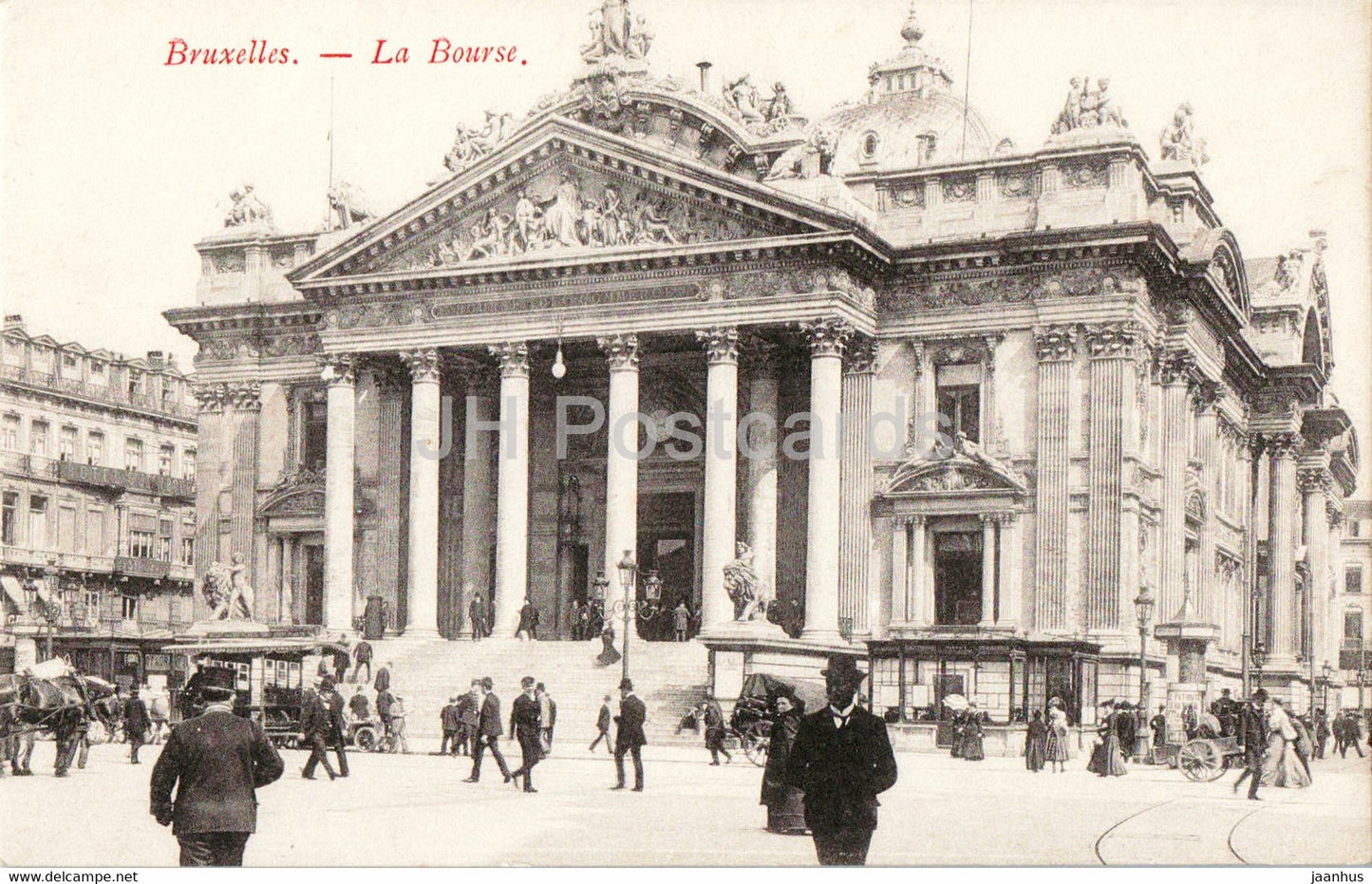 Bruxelles - Brussels - La Bourse - old postcard - Belgium - unused - JH Postcards