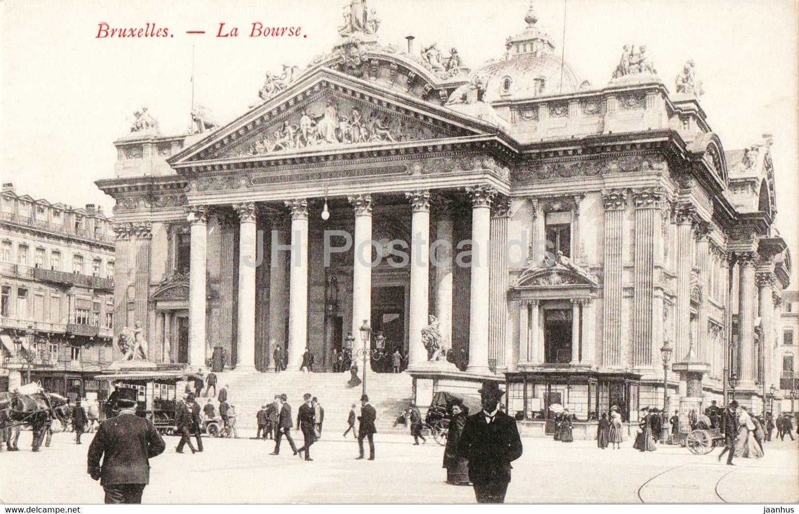 Bruxelles - Brussels - La Bourse - old postcard - Belgium - unused - JH Postcards