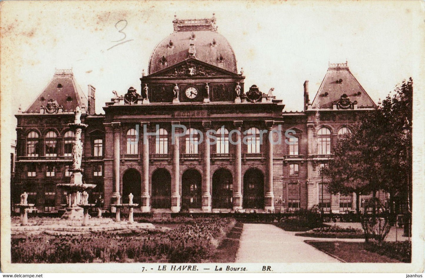 Le Havre - La Bourse - 7 - old postcard - France - unused - JH Postcards