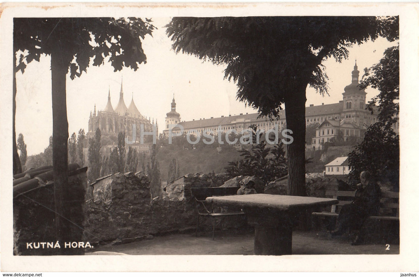 Kutna Hora - Velechram Sv Barbory - old postcard - 1937 - Czech Republic - used - JH Postcards