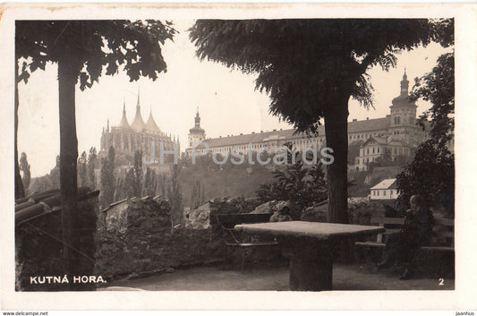 Kutna Hora - Velechram Sv Barbory - old postcard - 1937 - Czech Republic - used - JH Postcards