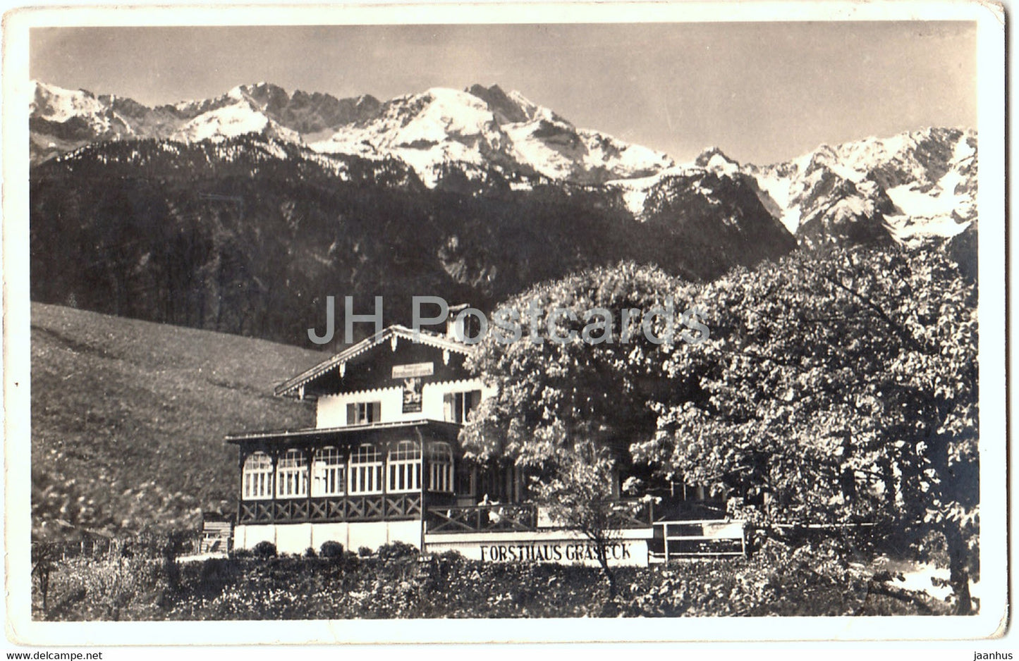 Forsthaus Graseck - 4165 - old postcard - Germany - unused - JH Postcards