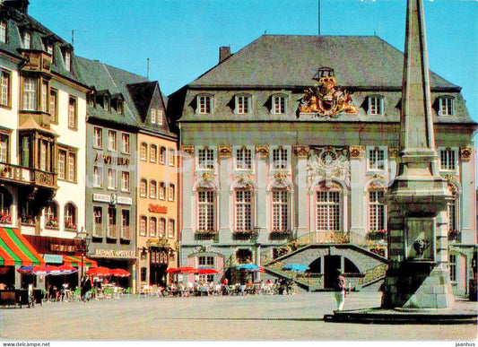 Bonn am Rhein - Rathaus mit Obelisk - Pestsaule - Town Hall with Obelisk - 2292 - 1973 - Germany - used