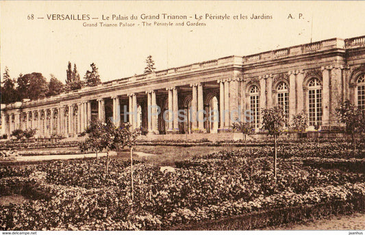 Versailles - Palais du Grand Trianon - Le Peristyle et les Jardins - 68 - old postcard - France - unused - JH Postcards