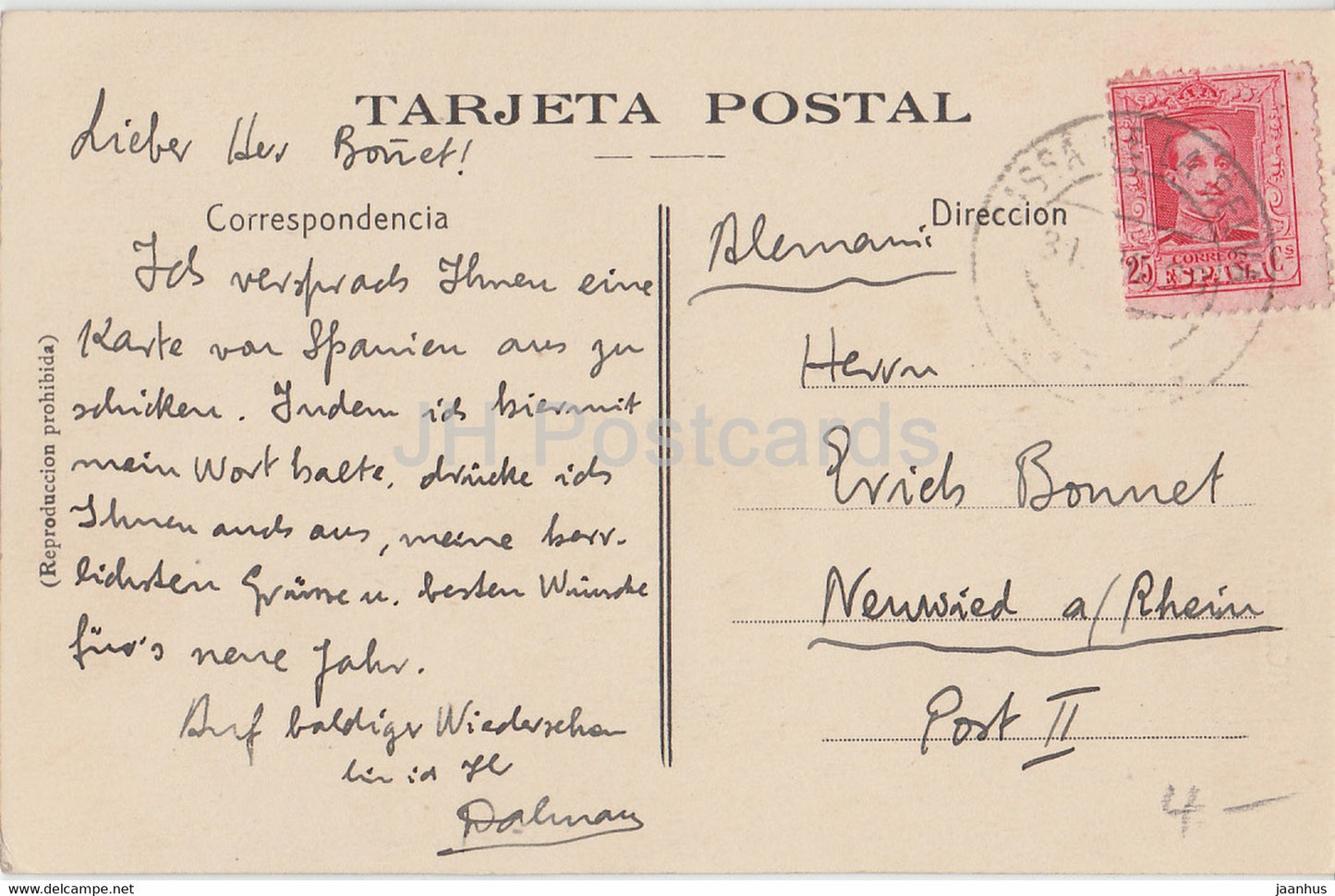 Barcelona - Parque de Montjuich - Detalles de la esscalera de acceso al Palacio - 17 - alte Postkarte - Spanien - gebraucht