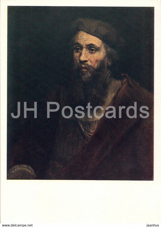 painting by Rembrandt - Portrait of a man - Dutch art - 1963 - Russia USSR - unused - JH Postcards