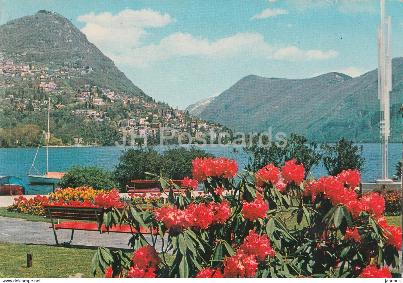 Lugano con il Monte Bre - 82 - 1980 - Switzerland - used - JH Postcards