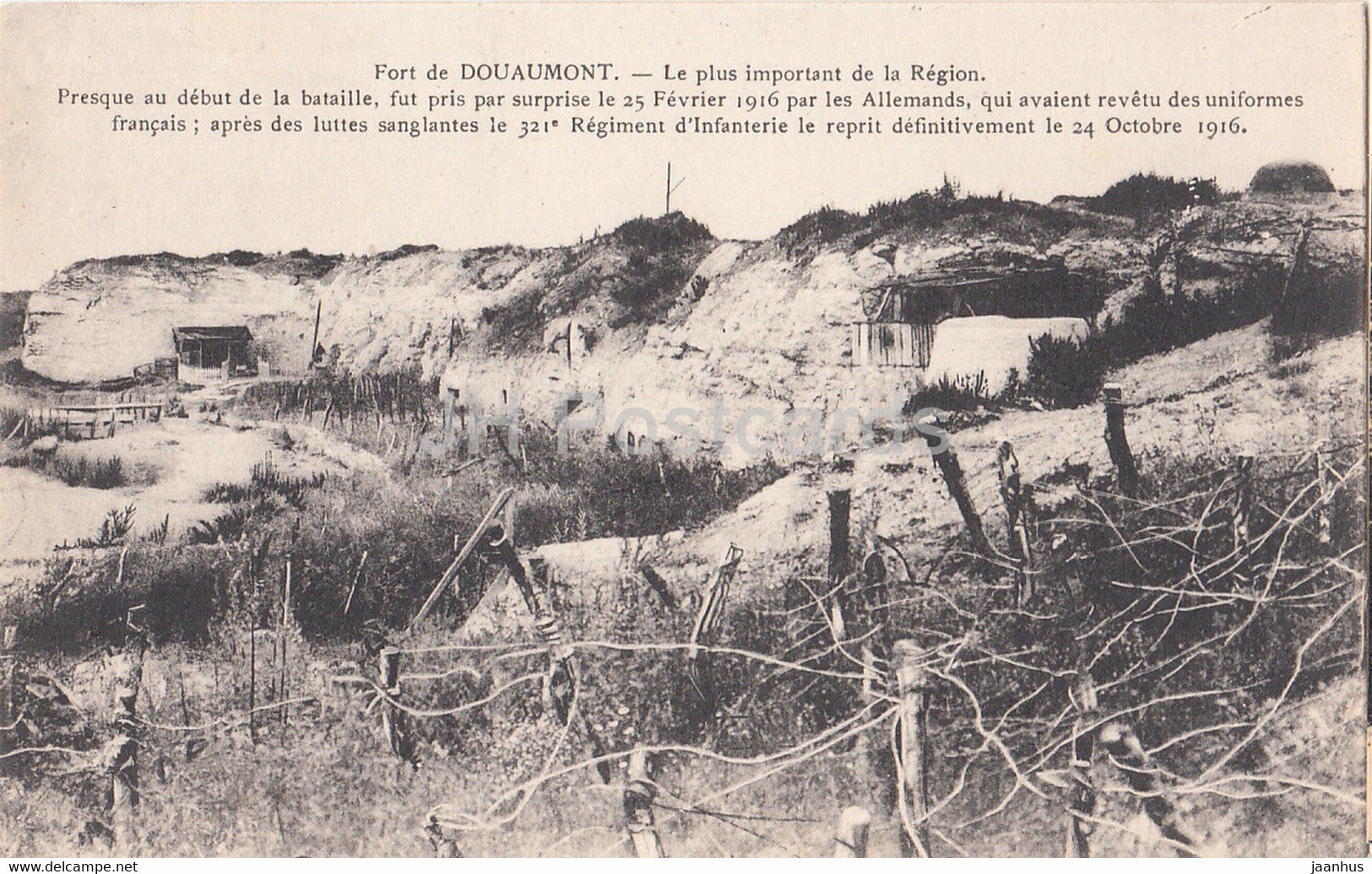 Fort de Douaumont - Le plus important de la Region - military - WWI - old postcard - France - unused - JH Postcards