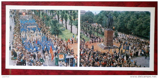 participants of Song Festival - Riga - 1980 - Latvia USSR - unused - JH Postcards
