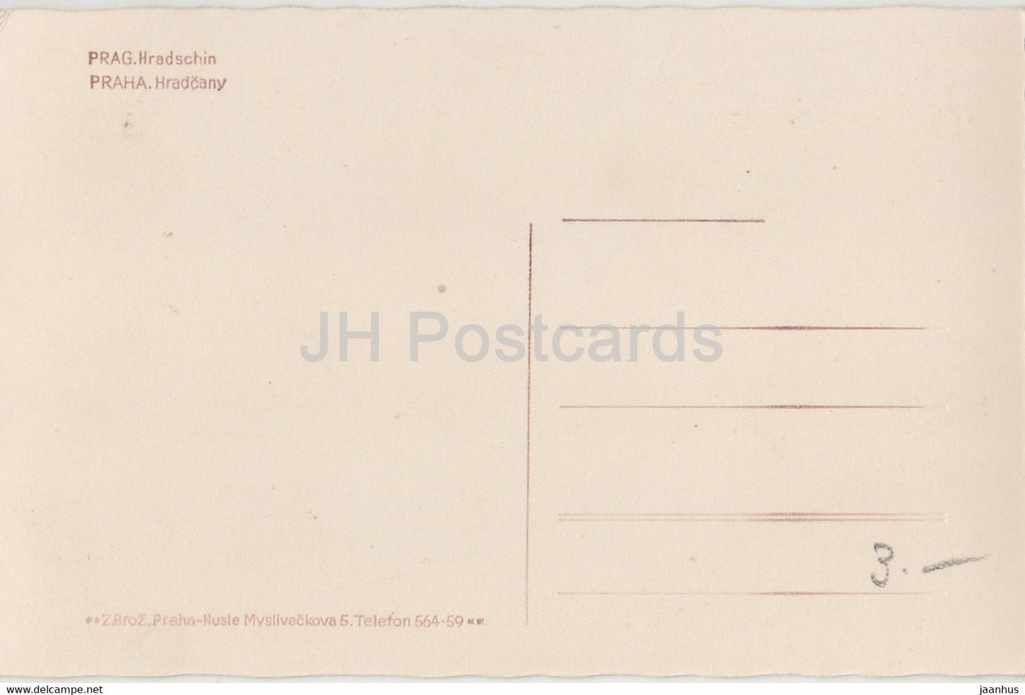 Praha - Prague - Hradschin - Hradcany - 274 - old postcard - Czech Republic - unused