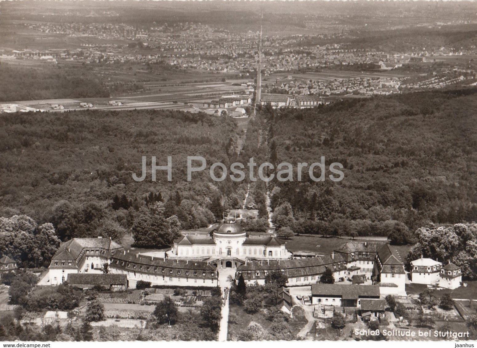 Schloss Solitude bei Stuttgart - castle - 1963 - Germany - used - JH Postcards