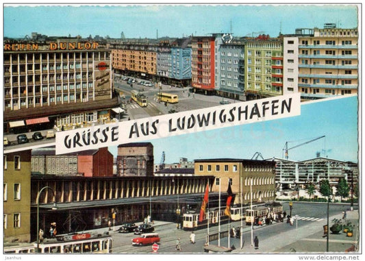 Grüsse aus Ludwigshafen - strassenbahn - tram - 978/1 - Germany - ungelaufen - JH Postcards