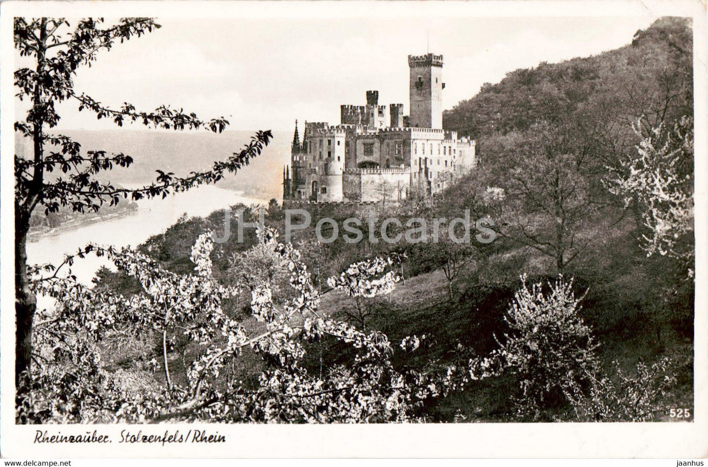 Rheinzauber - Stolzenfels - Rhein - old postcard - 1956 - Germany - used - JH Postcards