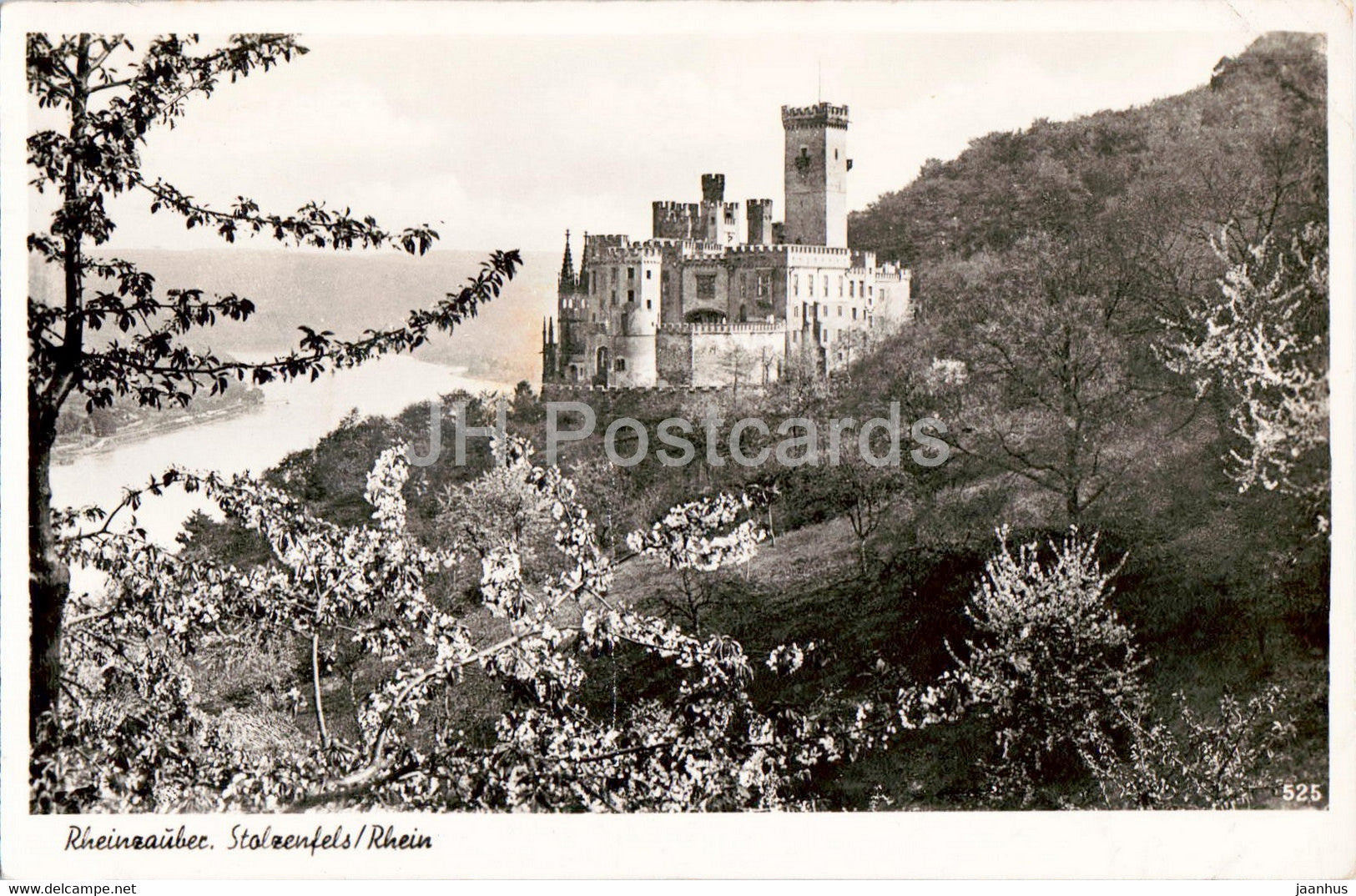 Rheinzauber - Stolzenfels - Rhein - old postcard - 1956 - Germany - used - JH Postcards