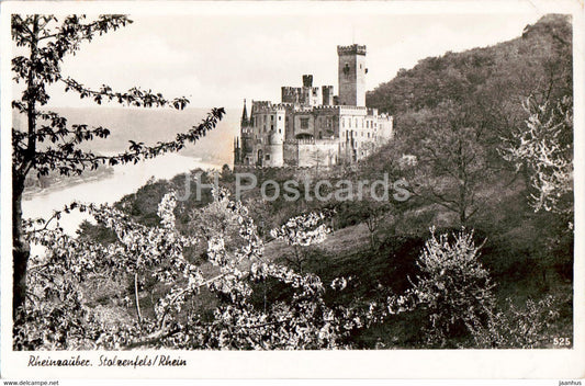 Rheinzauber - Stolzenfels - Rhein - old postcard - 1956 - Germany - used - JH Postcards