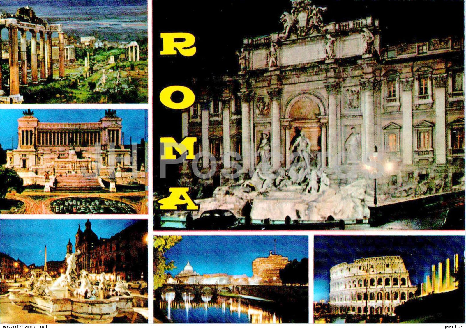 Roma - Rome - multiview - 479 - Italy - unused - JH Postcards