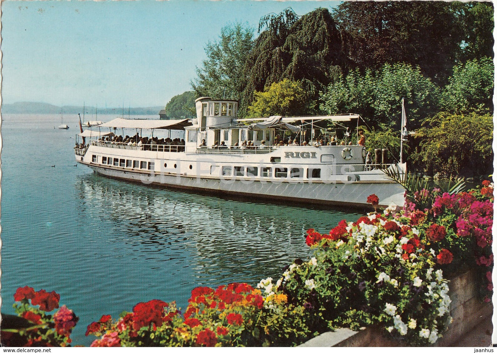 Zug - Bahnhofschifflande mit MS Rigi - ship - 1965 - Switzerland - used - JH Postcards
