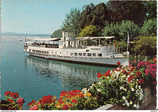 Zug - Bahnhofschifflande mit MS Rigi - ship - 1965 - Switzerland - used - JH Postcards