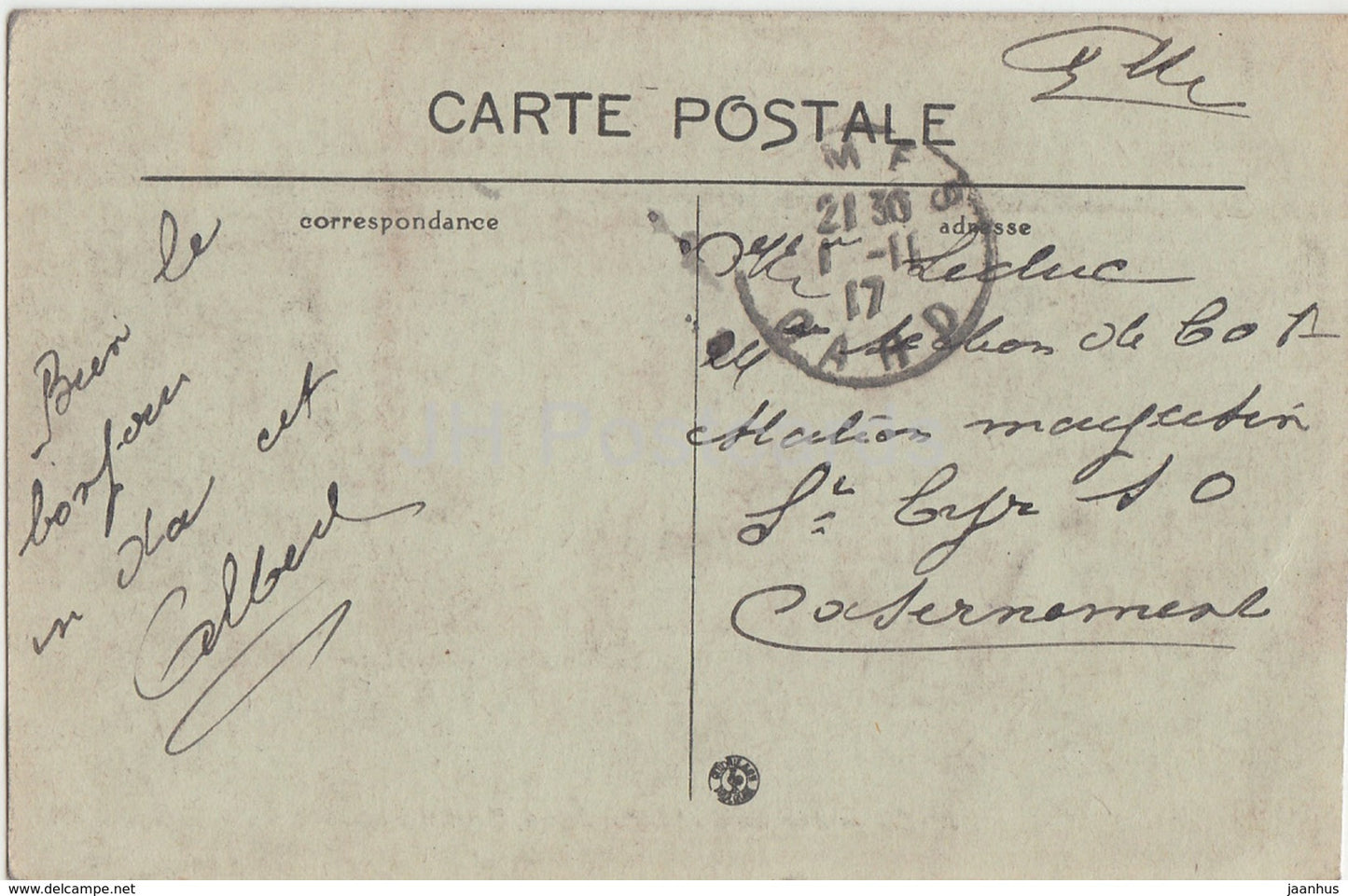 Nimes - Les Jardin de la Fontaine - Grand Escalier - 1917 - old postcard - France - used