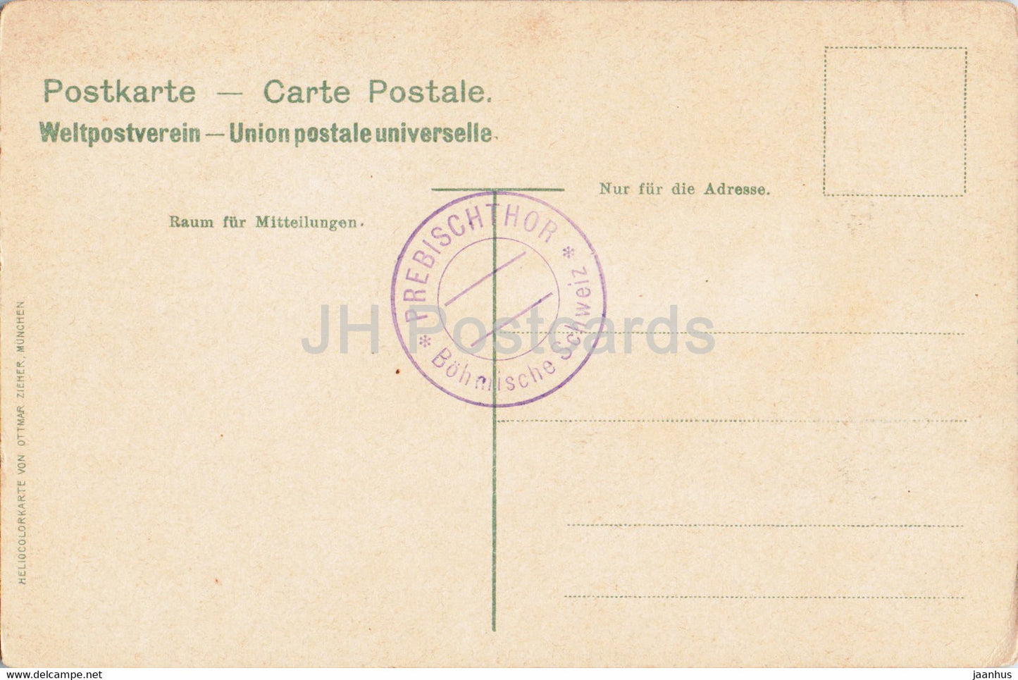Prebischtor - Bohm Schweiz - old postcard - Czech Republic - unused
