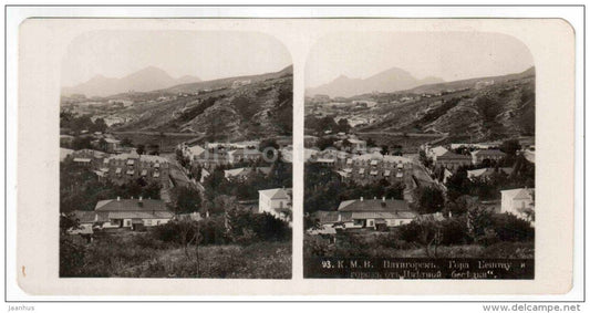 Beshtau montain - Tsvetnaya - Pyatigorsk - Caucasus - Russia - Russie - stereo photo - stereoscopique - old photo - JH Postcards