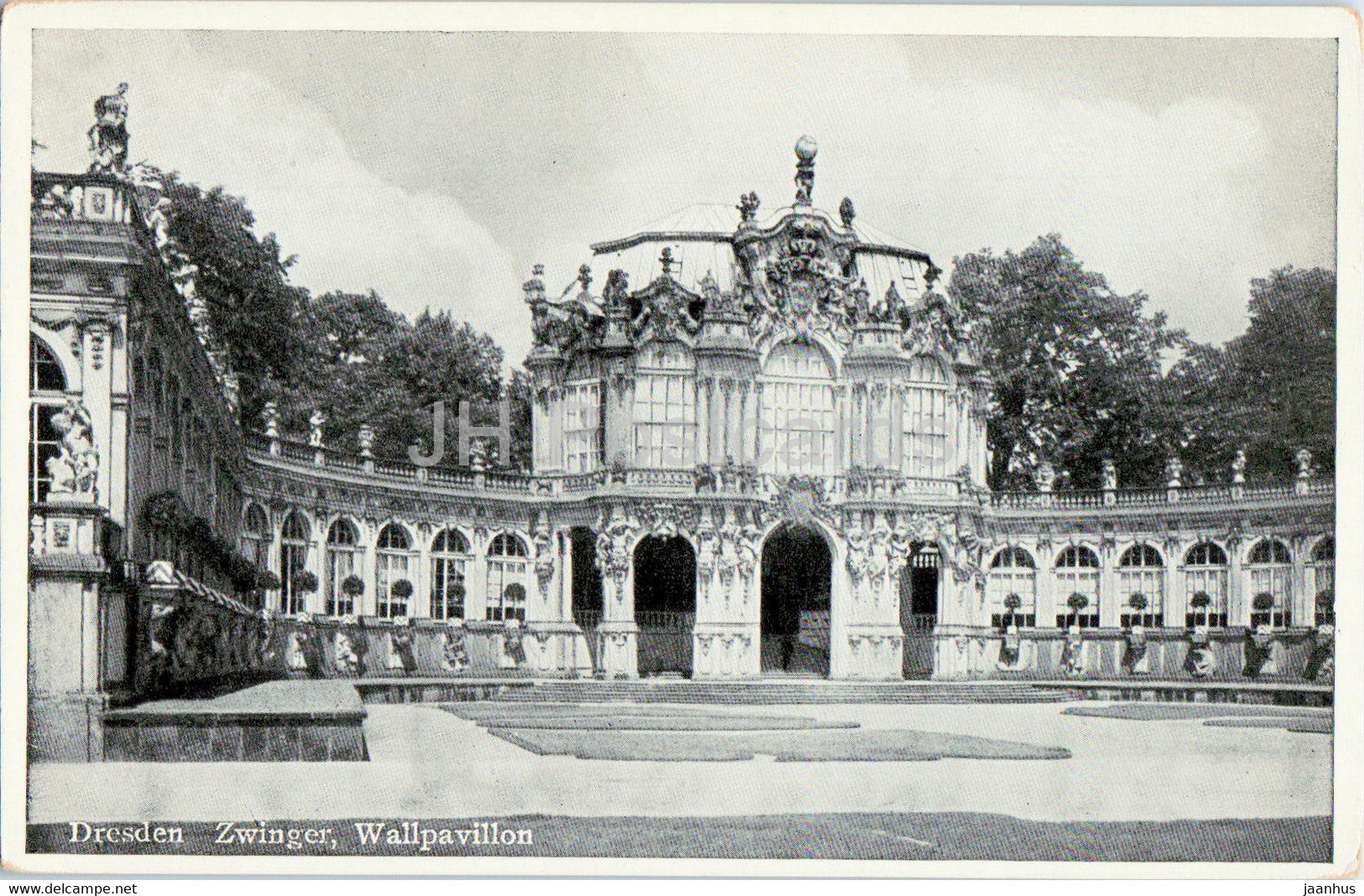 Dresden - Zwinger - Wallpavillon - 204 - old postcard - Germany - unused - JH Postcards