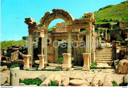 Ephesus - Efes - Temple of Hadrianus - ancient world - 1 - Turkey - used - JH Postcards