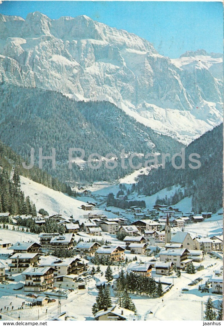 Dolomiti - Val Gardena Selva 1553 m - Gruppo Sella 2946 m - Wolkenstein - Italy - 1980 - used - JH Postcards