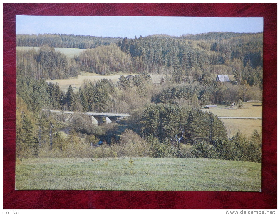 Piusa River valley - 1982 - Estonia - USSR - unused - JH Postcards