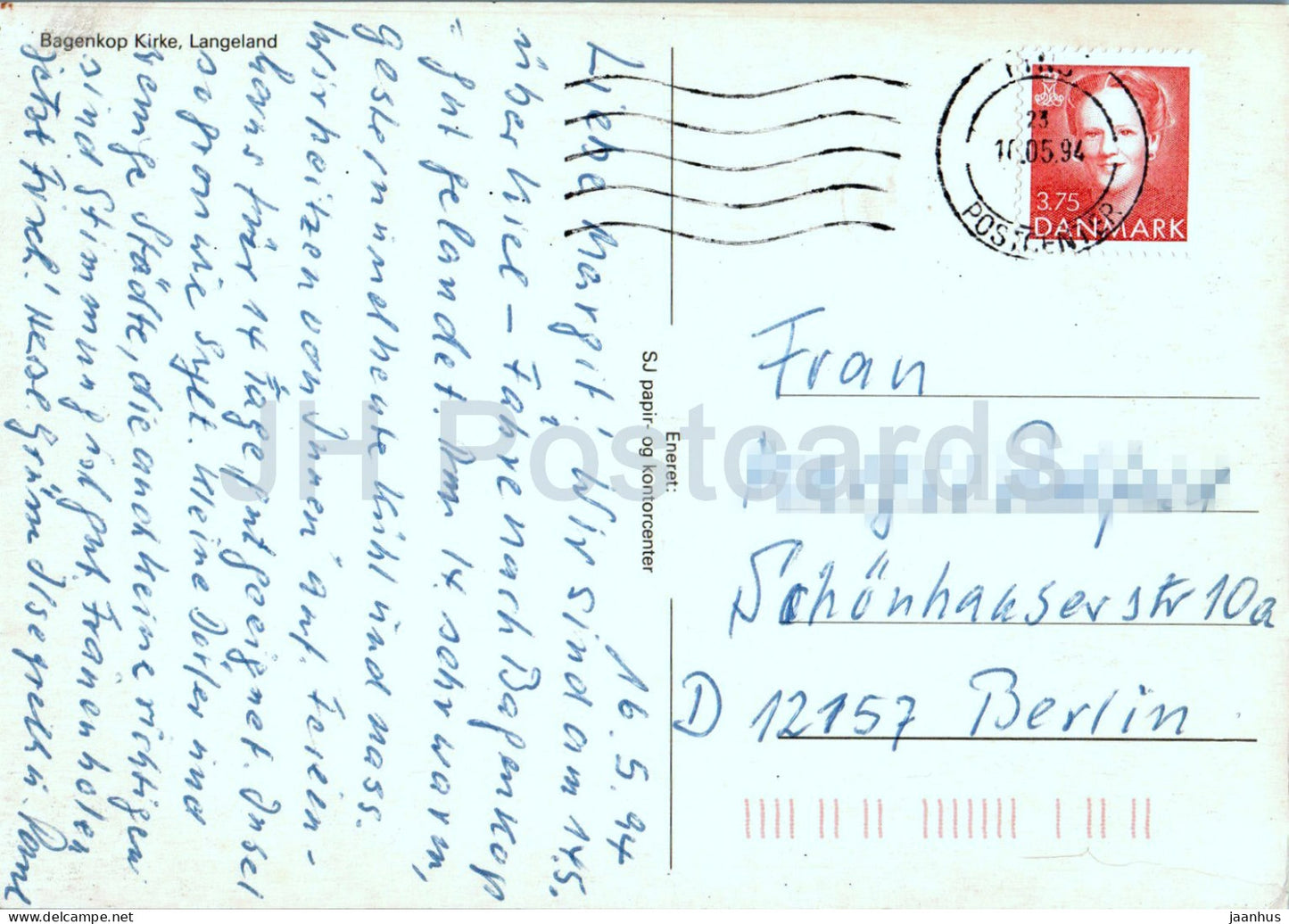 Bagenkop Kirke – Langeland – Kirche – 1994 – Dänemark – gebraucht 