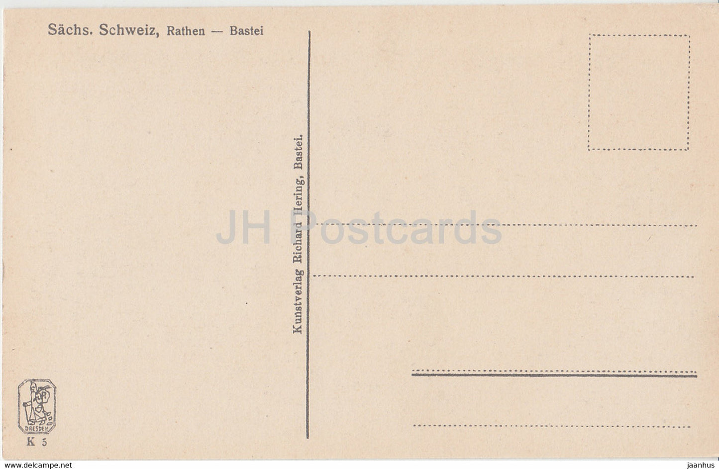 Sachs Schweiz - Rathen Bastei - old postcard - Germany - unused