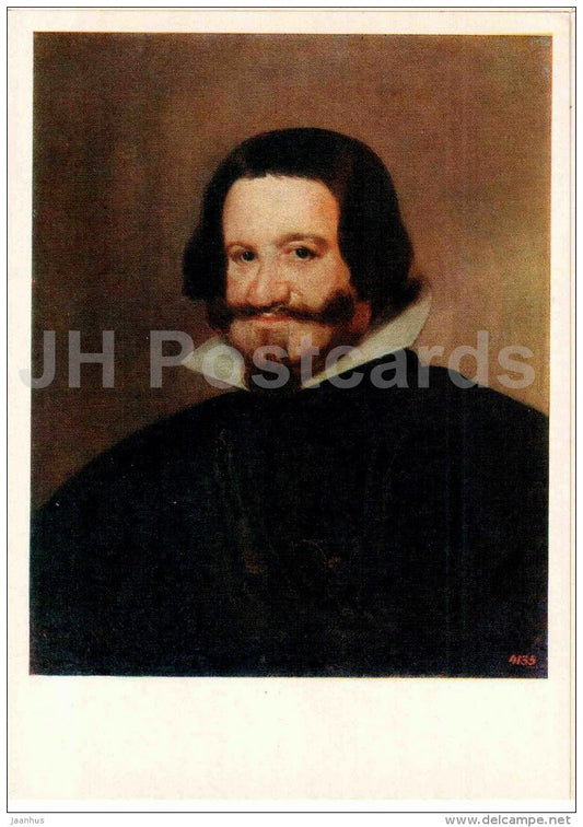 painting by Diego Velázquez - Portrait of the Count-Duke of Olivares - Spanish art - Spain - 1981 - Russia USSR - unused - JH Postcards