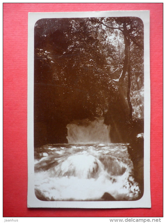 waterfall - United Kingdom - old postcard - unused - JH Postcards