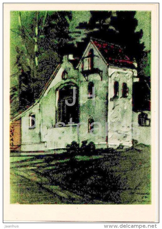 illustration by M. Matorin - Museum of V. Polenov . workshop Abbey - 1963 - Russia USSR - unused - JH Postcards