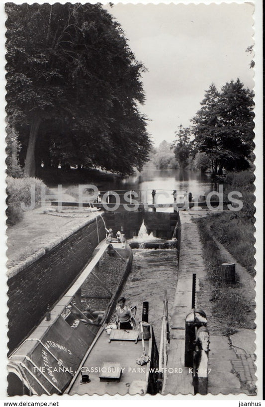 Watford - The Canal - Cassiobury Park - K 3847 - 1961 - United Kingdom - England - used - JH Postcards