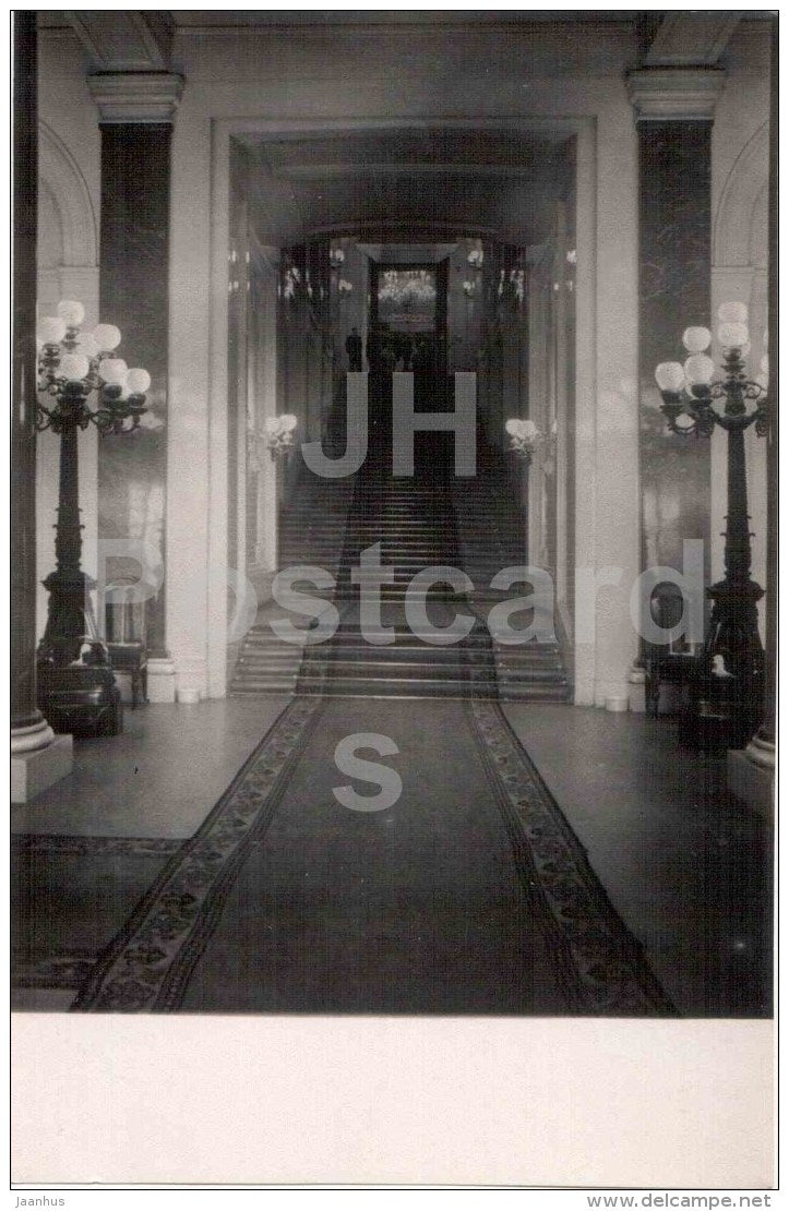 main staircase - Grand Kremlin Palace - Moscow Kremlin - 1956 - Russia USSR - unused - JH Postcards